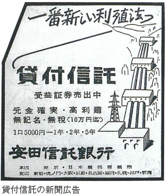 貸付信託第1回募集当時の広告
