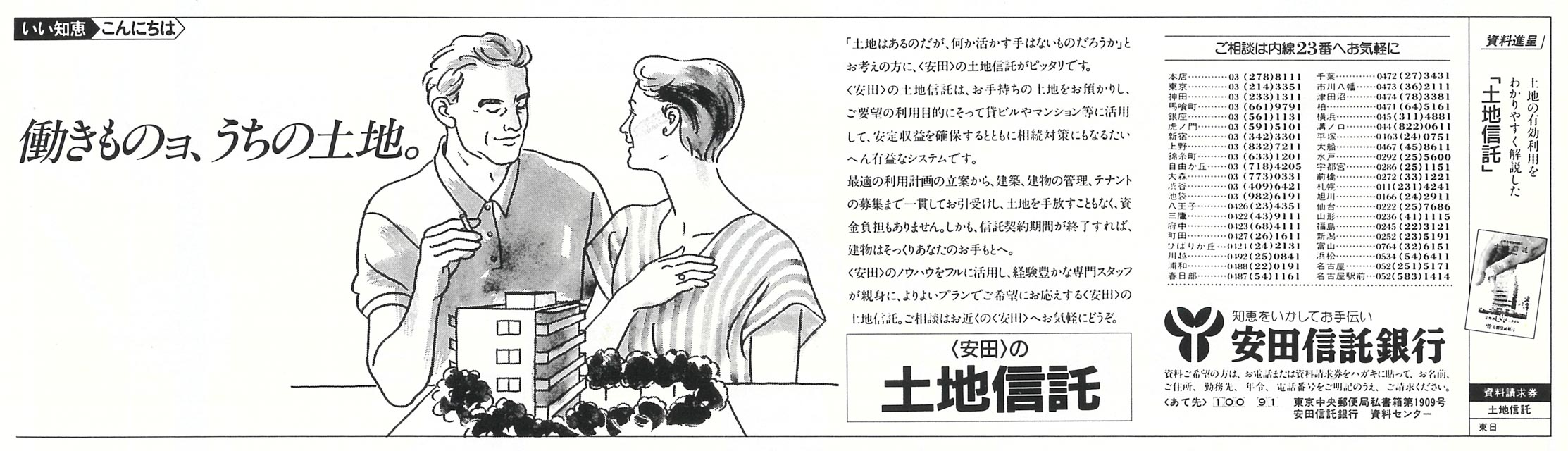 土地信託の広告
