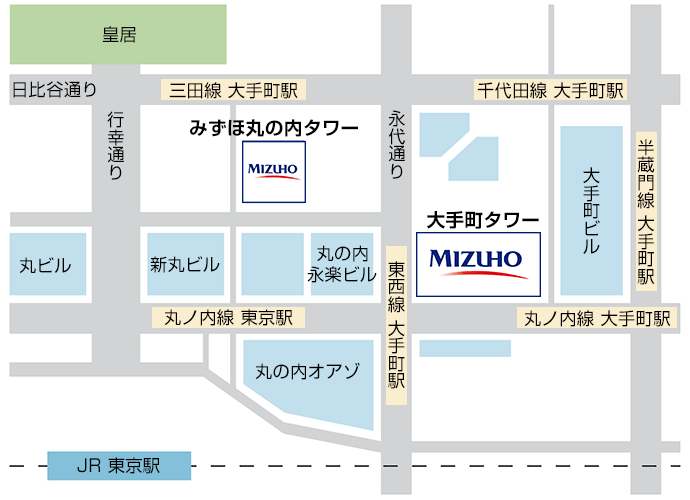 みずほ信託銀行の地図
