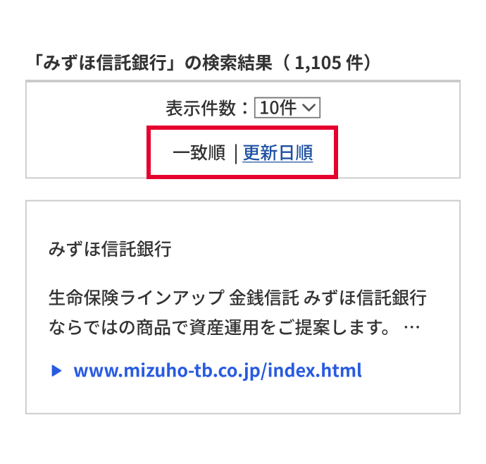 表示順の指定 イメージ
