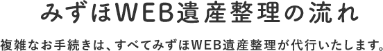 みずほWEB遺産整理の流れ