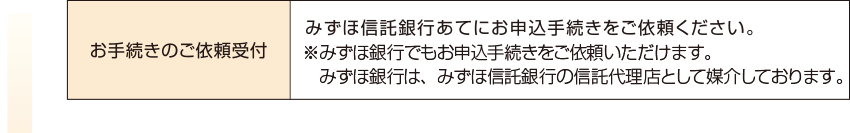 お手続きのご依頼受付